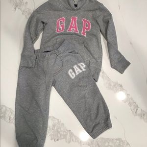 Girls GAP hoodie and GAP crop sweats